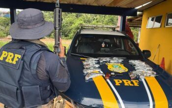 14 revólveres são apreendidos pela (PRF) durante abordagem a ônibus na BR-364