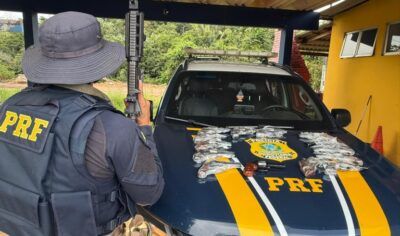 14 revólveres são apreendidos pela (PRF) durante abordagem a ônibus na BR-364