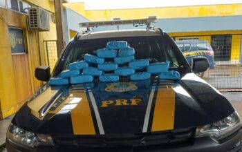 PRF apreende mais de 20 quilos de pasta base de cocaína em ônibus na BR-364, em Ji-Paraná