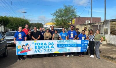 Busca Ativa Escolar: Prefeitura de Jaru realiza caminhada de conscientização sobre os prejuízos da evasão escolar