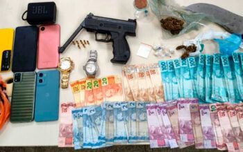 Ji-paraná: suspeito tenta fugir, mas acaba preso com drogas, arma e dinheiro pela PM