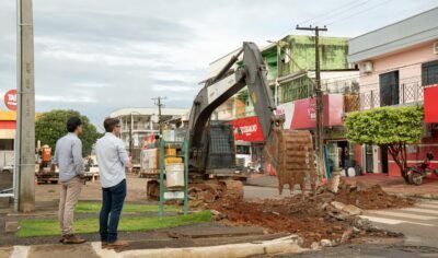 Prefeitura de Jaru dá início à duplicação da avenida Marechal Rondon; obra acontece da avenida JK até avenida Rio Branco e deve ter duração de 30 dias