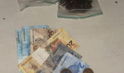Jaru: Homem é conduzido Pela PM à delegacia com maconha e dinheiro trocado