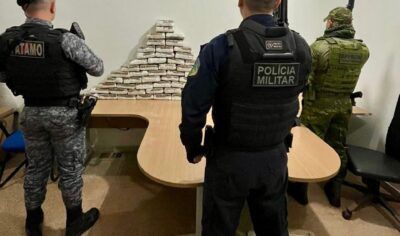 POLÍCIA MILITAR APREENDE MAIS DE 65 QUILOS DE MACONHA E PRENDE DUAS PESSOAS