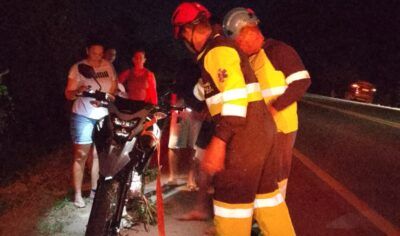 Jaru: Motociclista perde controle e cai em ribanceira na BR-364 próximo ao Frigon