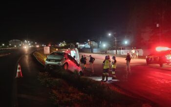 Jaru: Motorista com sinais de embriaguez perde controle de veículo, cai em ribanceira e foge do local na BR-364