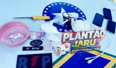 Jaru: Rádio Patrulha apreende drogas e fecha ponto de tráfico no setor 1A