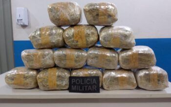 PM apreende 15 quilos de maconha em ônibus interestadual em Vilhena