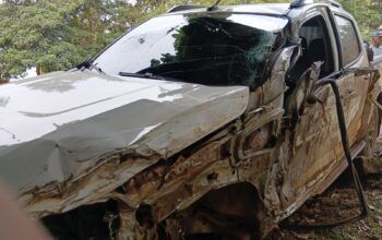 Jaru: Motorista com sinais de embriaguez se envolve em acidente com S10 próximo ao Posto Leite