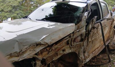 Jaru: Motorista com sinais de embriaguez se envolve em acidente com S10 próximo ao Posto Leite