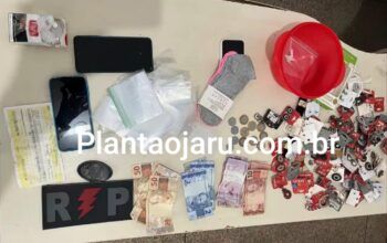 Jaru: Rádio Patrulha da Polícia Militar apreende drogas, dinheiro e Homem suspeito por tráfico no setor 07