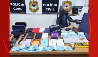 Polícia Civil apreende celulares roubados, dinheiro e joias durante operação em Rondônia