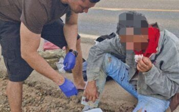 Policial do BOPE e Bombeiro Militar prestam socorro a vítima de acidente entre Jaru e Ariquemes