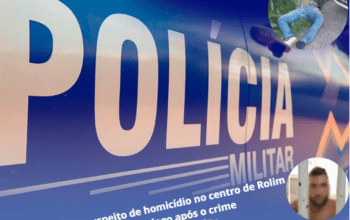 PM prende suspeito de homicídio logo após crime no centro da cidade de Rolim de moura