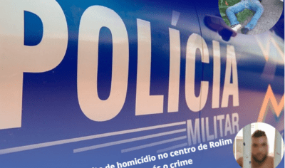 PM prende suspeito de homicídio logo após crime no centro da cidade de Rolim de moura