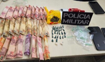 JI-PARANÁ: POLÍCIA MILITAR PRENDE SUSPEITO POR TRÁFICO DE DROGAS NO BAIRRO JK