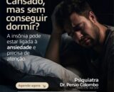 Insônia e ansiedade podem estar diretamente ligadas; Clin Med conta com especialista em psiquiatria em Jaru
