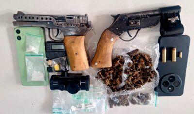 Ouro Preto: Polícia Militar apreende drogas, armas e munições durante operação