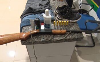 Suspeitos com ligação a facção criminosa são detidos com arma e munições em Cacoal