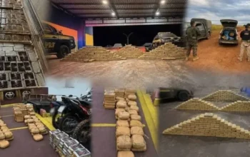 Megaoperação na BR-364 apreende 439 quilos de drogas