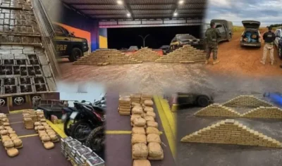 Megaoperação na BR-364 apreende 439 quilos de drogas
