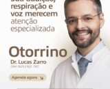 Dr. Lucas Zarro atende na ClinMed e reforça cuidados com audição, respiração e voz