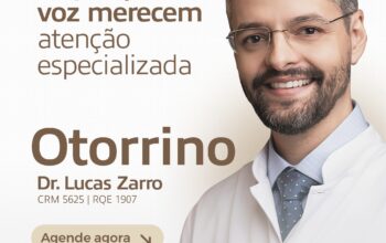 Dr. Lucas Zarro atende na ClinMed e reforça cuidados com audição, respiração e voz