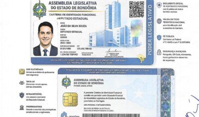 ALE-RO cria carteira de identidade funcional com chip e QR Code para deputados estaduais; entenda