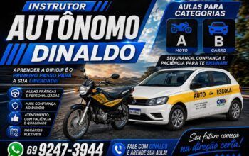 Quer tirar a CNH? Instrutor Autônomo Dinaldo oferece aulas personalizadas em Jaru