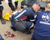 Grave colisão na saída de Ariquemes para Jaru deixa motociclista gravemente ferido