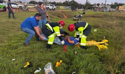 Jaru: Fiat Toro atinge Volkswagen Gol na entrada do Savana Park e deixa quatro feridos