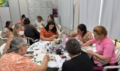Centro de Atenção Psicossocial de Jaru promove oficina de pintura terapêutica em grupo
