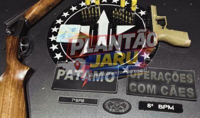 PATAMO apreende duas armas e prende homem durante operação em Machadinho d’Oeste