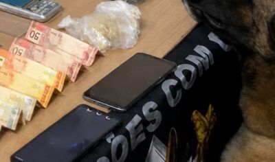 FORÇA TÁTICA E CANIL DA PMRO DESMANTELA PONTO DE VENDA DE DROGAS EM COLORADO DO OESTE