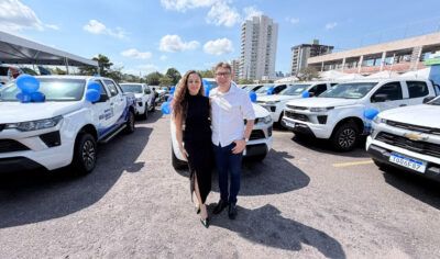 Prefeitura de Jaru recebe mais três novas caminhonetes; veículos serão utilizados pelas equipes da Secretaria de Desenvolvimento Social