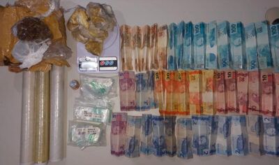 Ouro Preto: suspeitos fogem por área de mata, abandonam drogas e dinheiro durante abordagem da PM