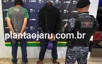 Força Tática do 2º BPM recupera objetos furtados e prende dois suspeitos em Ji-Paraná