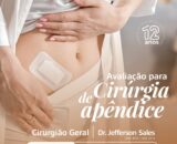 Dr. Jefferson Sales realiza avaliação para cirurgia de apêndice na ClinMed Jaru