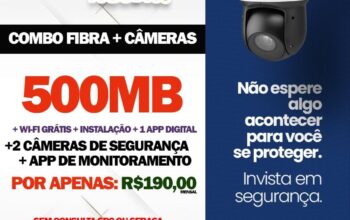 Imperdível! FlashNet Jaru lança combo com internet de 500 Mega e câmeras de segurança