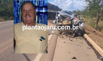 Identificada a vítima fatal do grave acidente na BR-364 entre Jaru e Ariquemes