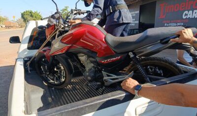 Jaru: CG Titan furtada no sábado é localizada nesta Segunda-feira na avenida JK