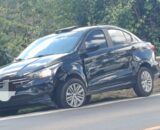 Jaru: motorista de Fiat Cronos perde o controle após ser atingido por campana de carreta após curva Véu dos Noivos
