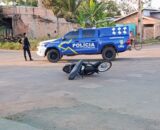 Jaru: Homem fica ferido após cair de motocicleta no cruzamento da Linha 605 com a Rua Rio Grande do Sul