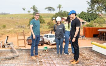 Obras da nova ponte de concreto e aço sobre o Rio Passaqual, na Linha 608, entram na fase final; Prefeitura de Jaru realizará entrega em breve