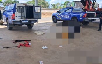 Urgente: Um suspeito morre e outro fica ferido após troca de tiros com a Força Tática na Br-364 entrada de Cujubim