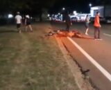 Jaru: Homem é socorrido desacordado após cair de moto na Avenida JK próximo a CB auto Center