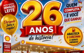 26 anos de História: Auto Posto Irmãos Leite celebra aniversário com show de prêmios e vales-combustível