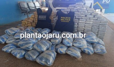 Ação integrada entre as polícias Civil, Militar e Rodoviária Federal nesta terça-feira resulta na apreensão de cerca de 250 Kg de droga