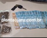 Força Tática prende suspeito após perseguição e apreende drogas e dinheiro em Ji-Paraná