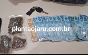 Força Tática prende suspeito após perseguição e apreende drogas e dinheiro em Ji-Paraná